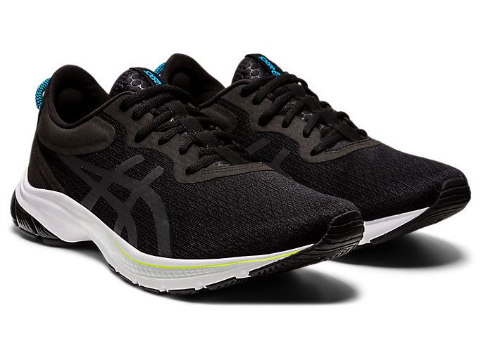 Black / Light Turquoise Asics GEL-KUMO LYTE 2 Men's Running Shoes | MGFB6800