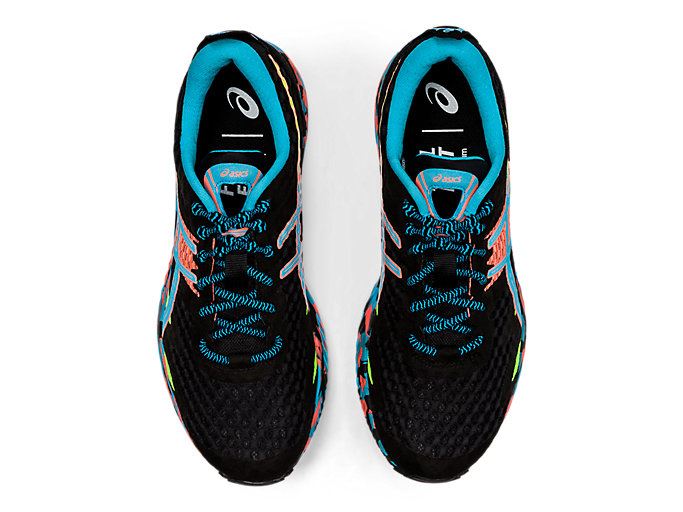 Black / Light Turquoise Asics GEL-NOOSA TRI 12 Women's Running Shoes | MHXZ5015