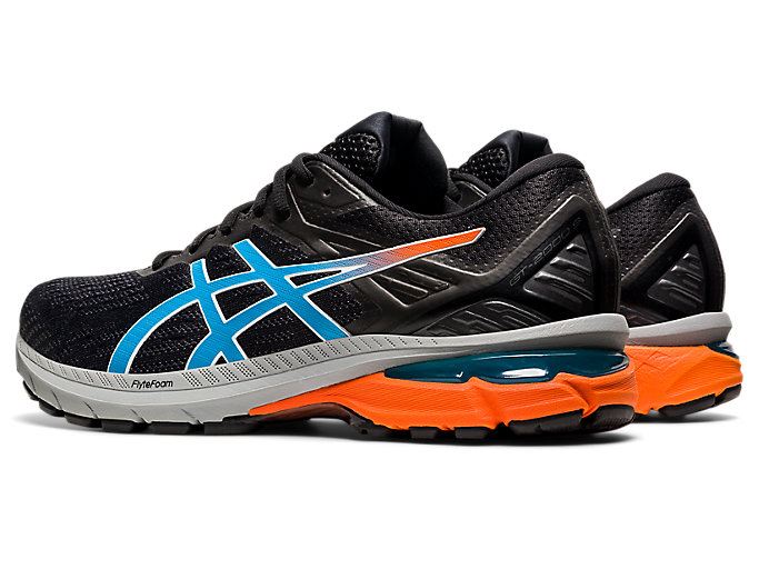 Black / Light Turquoise Asics GT-2000 9 TRAIL Men's Trail Running Shoes | BGPA2842