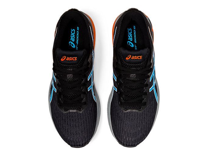 Black / Light Turquoise Asics GT-2000 9 TRAIL Men's Trail Running Shoes | BGPA2842