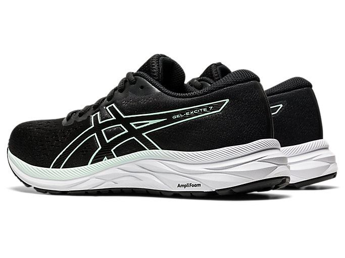 Black / Mint Asics GEL-Excite 7 Women's Running Shoes | LKSB5016