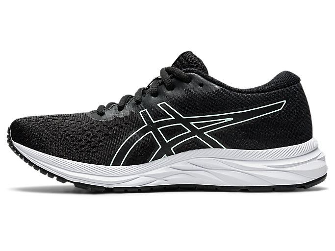 Black / Mint Asics GEL-Excite 7 Women's Running Shoes | LKSB5016