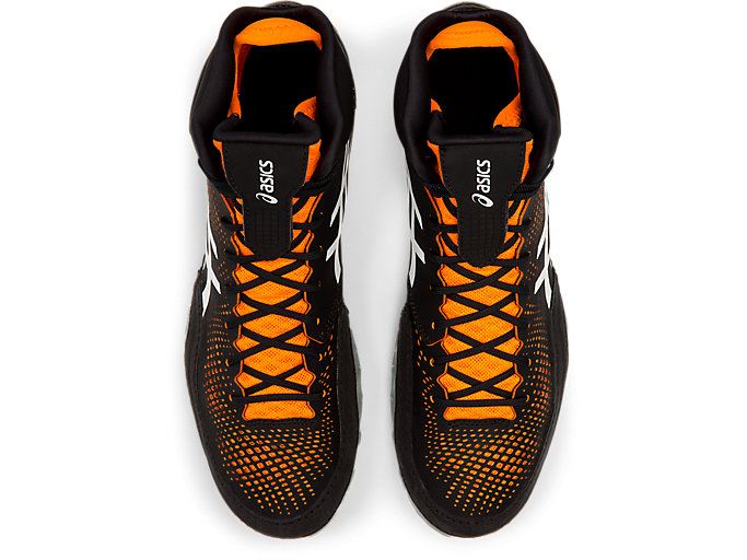 Black / Orange Asics DAN GABLE EVO 2 Men's Wrestling Shoes | BSWU7639