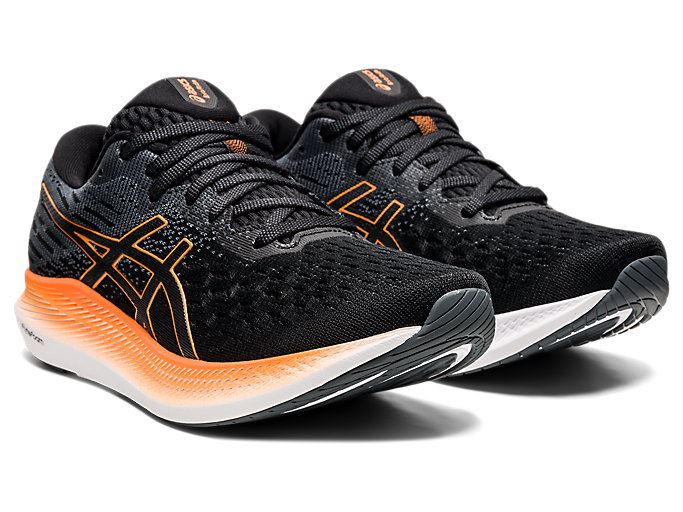 Black / Orange Asics EVORIDE 2 Women's Running Shoes | EIXU9323