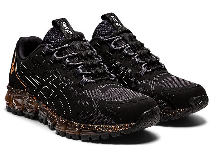 Black / Orange Asics GEL-QUANTUM 360 6 Women's Sneakers | MEIV6563