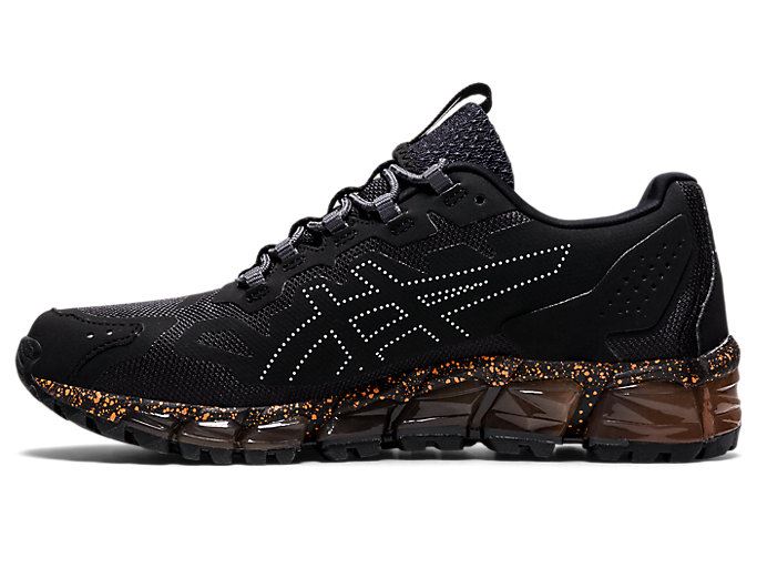 Black / Orange Asics GEL-QUANTUM 360 6 Women's Sneakers | MEIV6563