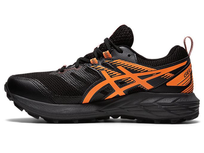 Black / Orange Asics GEL-SONOMA 6 G-TX Women's Trail Running Shoes | LJTP3785