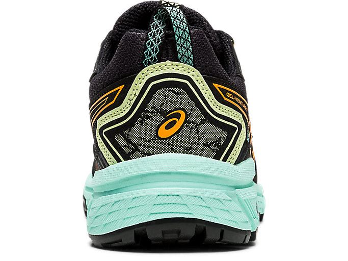 Black / Orange Asics GEL-VENTURE 7 (D) Women's Trail Running Shoes | ZGDL7753