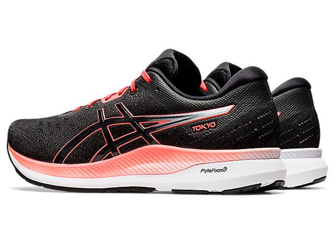 Black / Orange Red Asics EvoRide TOKYO Men's Running Shoes | DRKG8704