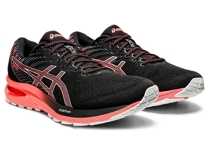 Black / Orange Red Asics GEL-CUMULUS 22 TOKYO Men's Running Shoes | ILQE2472