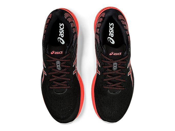 Black / Orange Red Asics GEL-CUMULUS 22 TOKYO Men's Running Shoes | ILQE2472