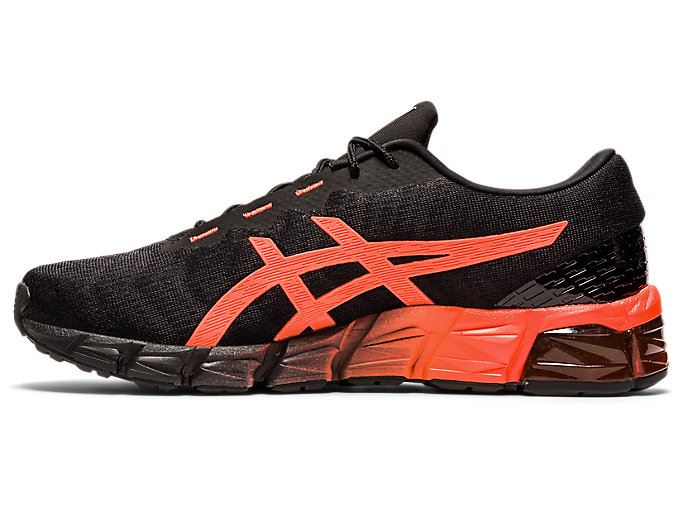 Black / Orange Red Asics GEL-QUANTUM 180 5 Men's Sneakers | EBWD0423