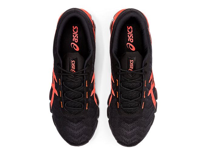 Black / Orange Red Asics GEL-QUANTUM 180 5 Men's Sneakers | EBWD0423