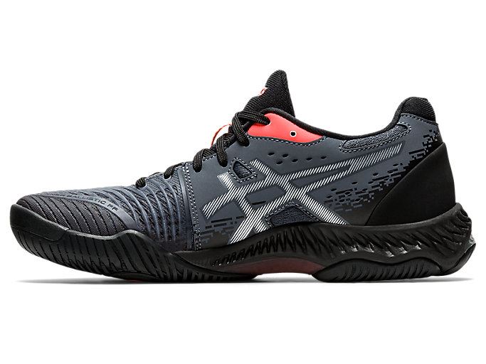 Black / Orange Red Asics NETBURNER BALLISTIC FF 2 L.E. Women's Volleyball Shoes | DTBZ7927