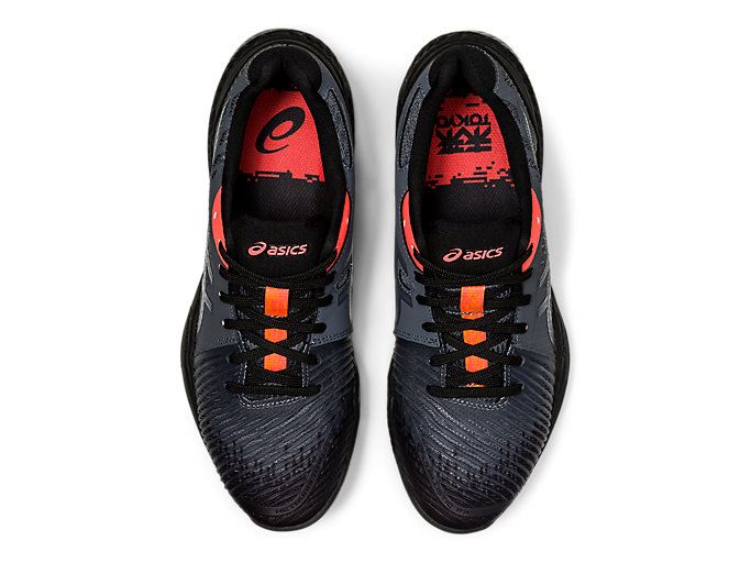 Black / Orange Red Asics NETBURNER BALLISTIC FF 2 L.E. Women's Volleyball Shoes | DTBZ7927