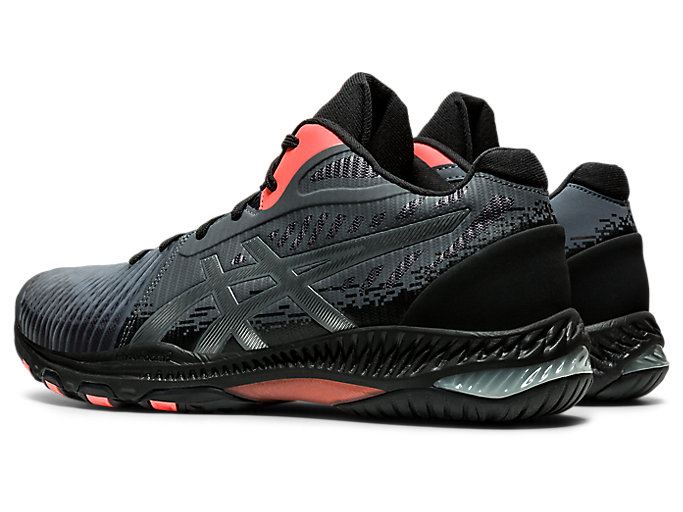 Black / Orange Red Asics NETBURNER BALLISTIC FF MT 2 L.E. Men's Volleyball Shoes | WPEK6753