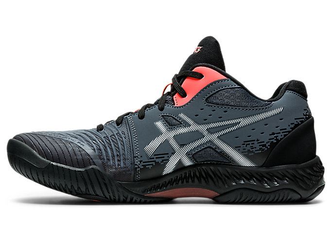 Black / Orange Red Asics NETBURNER BALLISTIC FF MT 2 L.E. Men's Volleyball Shoes | WPEK6753