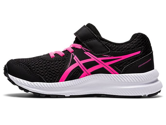 Black / Pink Asics CONTEND 7 PS Kids' Sneakers | ZLTR6096