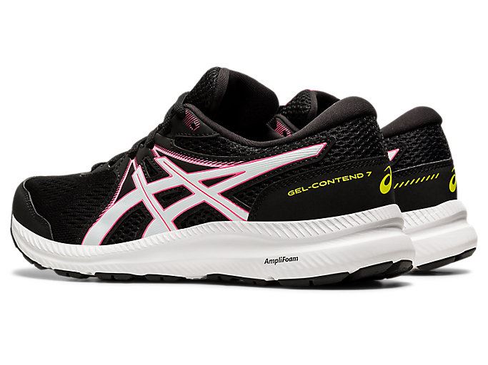 Black / Pink Asics GEL-CONTEND 7 Women's Running Shoes | TPWO5624