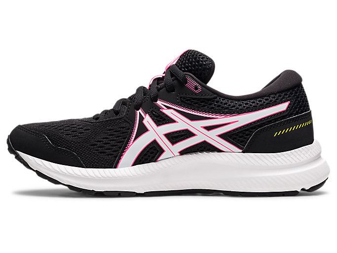 Black / Pink Asics GEL-CONTEND 7 Women's Running Shoes | TPWO5624