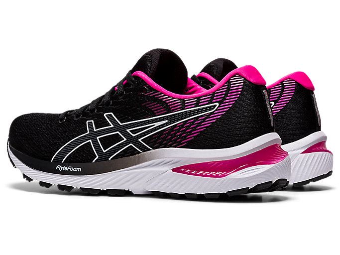 Black / Pink Asics GEL-CUMULUS 22 Women's Running Shoes | MCAM3510