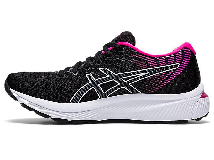 Black / Pink Asics GEL-CUMULUS 22 Women's Running Shoes | MCAM3510