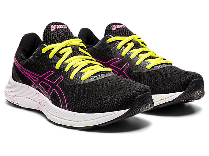 Black / Pink Asics GEL-EXCITE 8 Women's Running Shoes | LBYL9499