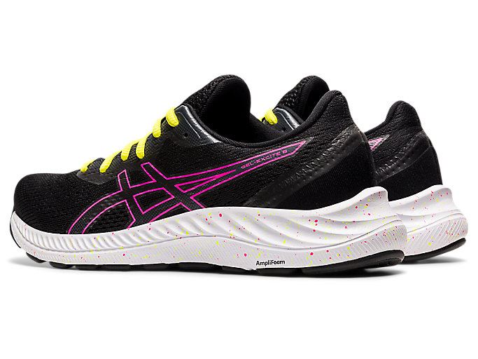 Black / Pink Asics GEL-EXCITE 8 Women's Running Shoes | LBYL9499