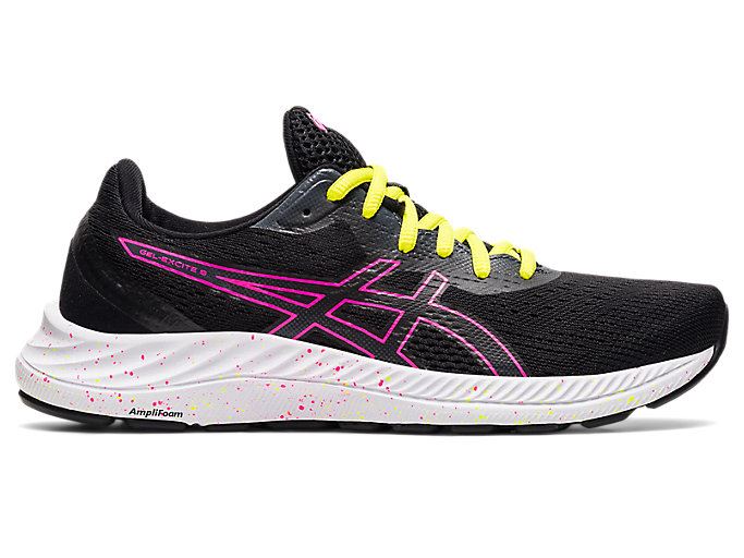 Black / Pink Asics GEL-EXCITE 8 Women\'s Running Shoes | LBYL9499