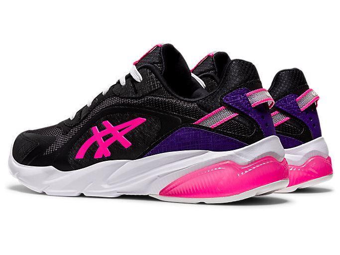 Black / Pink Asics GEL-MIQRUM Women's Sneakers | IIRS7877