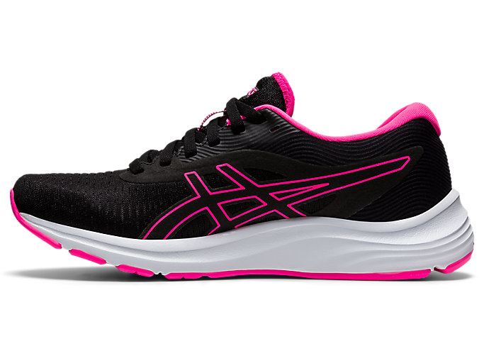 Black / Pink Asics GEL-PULSE 12 Women's Running Shoes | EEHC0977