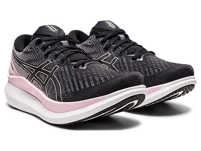 Black / Pink Asics GLIDERIDE 2 Women's Running Shoes | MABC4218