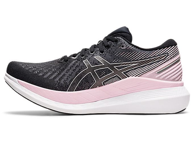 Black / Pink Asics GLIDERIDE 2 Women's Running Shoes | MABC4218