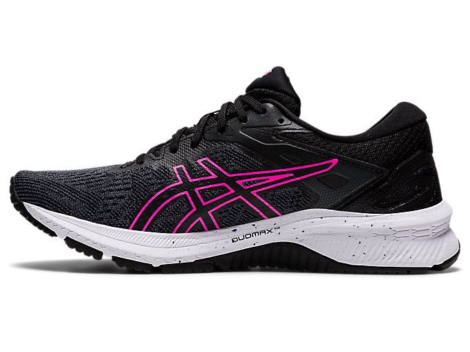 Black / Pink Asics GT-1000 10 Women's Running Shoes | FQBZ2100