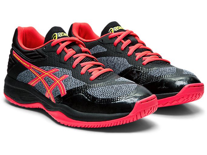 Black / Pink Asics Netburner Ballistic FF Women's Volleyball Shoes | SGSQ6388