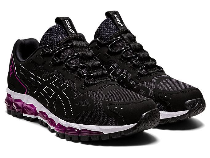 Black / Purple Asics GEL-QUANTUM 360 6 Women's Sneakers | WIVJ5230