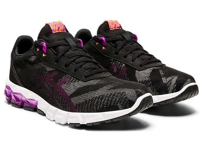 Black / Purple Asics GEL-QUANTUM 90 2 F Women's Sneakers | YRLX8764