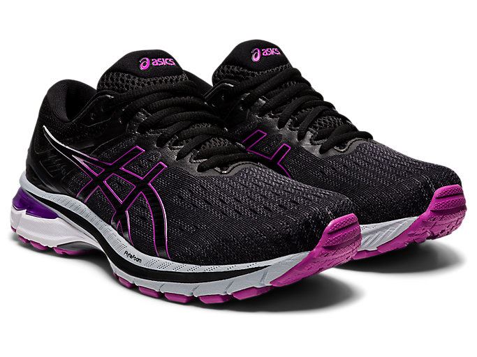 Black / Purple Asics GT-2000 9 G-TX Women's Running Shoes | LUEL4175