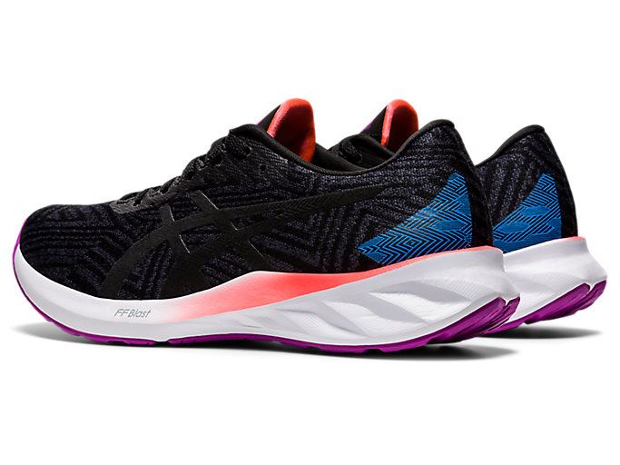 Black / Purple Asics ROADBLAST Women's Running Shoes | EVNB3454