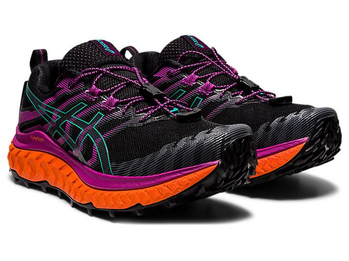 Black / Purple Asics TRABUCO MAX Women's Trail Running Shoes | CZXD1298