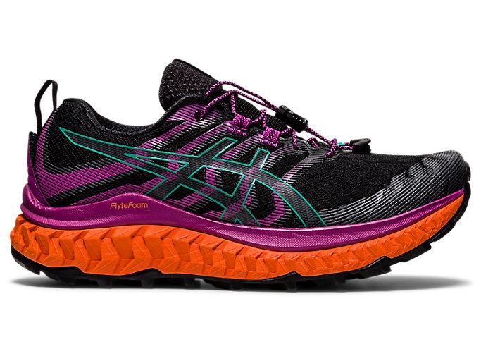 Black / Purple Asics TRABUCO MAX Women\'s Trail Running Shoes | CZXD1298