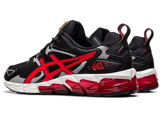 Black / Red Asics GEL-QUANTUM 180 Men's Sneakers | ENZE3606