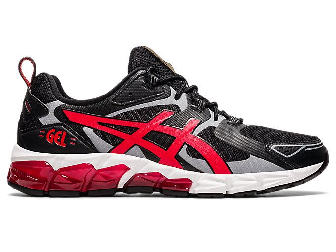 Black / Red Asics GEL-QUANTUM 180 Men\'s Sneakers | ENZE3606