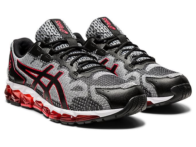 Black / Red Asics GEL-QUANTUM 360 6 Men's Sneakers | NZFL5518