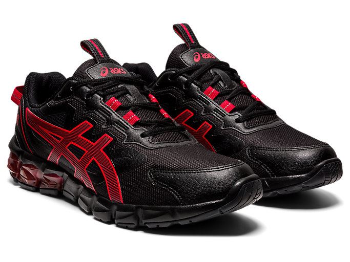 Black / Red Asics GEL-QUANTUM 90 3 Men's Sneakers | IYAJ7102