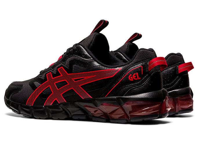 Black / Red Asics GEL-QUANTUM 90 3 Men's Sneakers | IYAJ7102