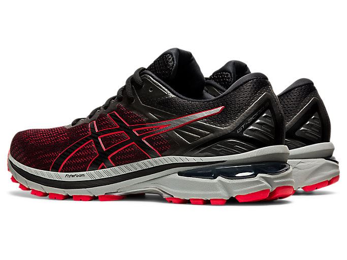 Black / Red Asics GT-2000 9 Men's Running Shoes | RGBX6367