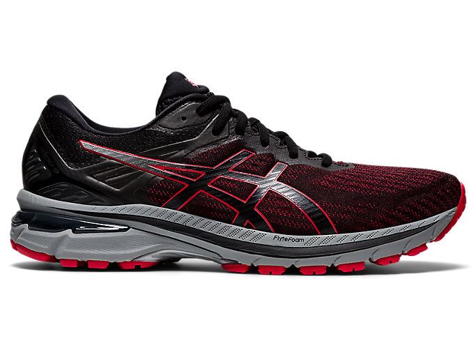 Black / Red Asics GT-2000 9 Men\'s Running Shoes | RGBX6367