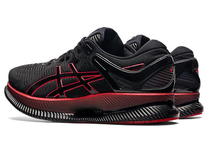 Black / Red Asics METARIDE Men's Running Shoes | IFZK9860