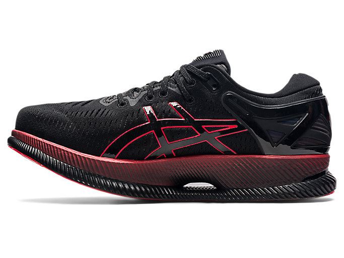 Black / Red Asics METARIDE Men's Running Shoes | IFZK9860